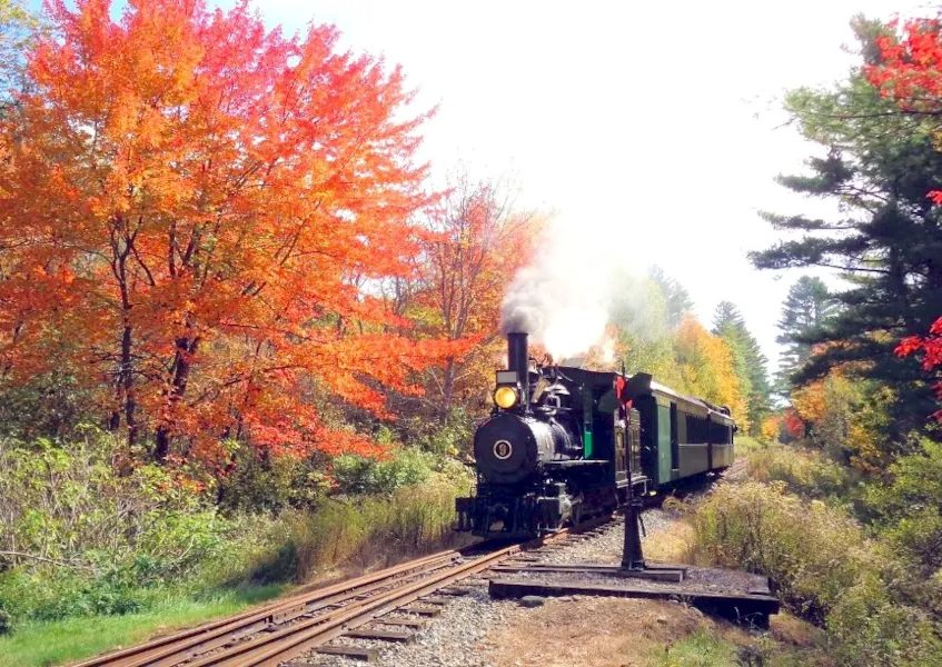 New England Trains And Fall Colors