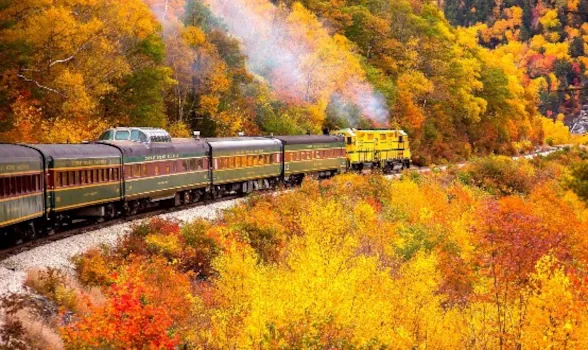 New England Trains And Fall Colors