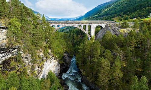Norway Winter By Water And Rail