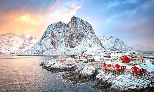 Norway Winter By Water And Rail