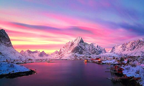 Norway Winter By Water And Rail
