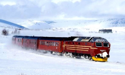 Norway Winter By Water And Rail