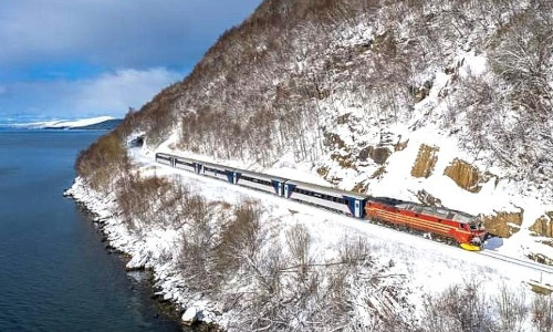 Norway Winter By Water And Rail