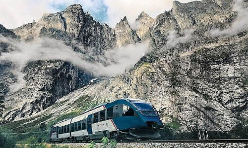 Norway Winter By Water And Rail