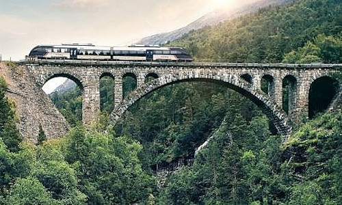 Norway Winter By Water And Rail